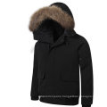 High Quality Women′s Winter Fashion Fur Hooded Goose Down Jacket